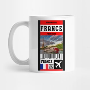 France first class boarding class Mug